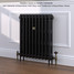 CI-RK760-10-MET-ANTH-LS01 - Rook 2 Column Victorian Cast Iron Radiator H760mm x W2324mm CI-RK760-10-MET-ANTH-LS01 - Rook 2 Column Victorian Cast Iron Radiator H760mm x W2324mm